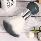 Barber Brush, Neck Duster, Soft Broken Hair Sweep Brush, Hairdressing Tool for Barber Shop, Barbers, Hair Cutting (Grey)