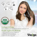 Organic Patchouli Essential Oil – 100% Pure & Natural – Therapeutic Grade, Undiluted Patchouli Oil for Skincare, Diffusers, Candle Making & Aromatherapy – 0.51 fl oz – Sourced from Burundi
