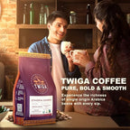 Twiga Coffee Premium Ethiopian Sidamo Whole Bean Coffee – Organic Medium Roast Arabica with Berry, Citrus & Floral Notes – Single Origin Ethiopia – Freshly Roasted 12 oz