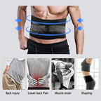 Deluxe Neoprene Double Pull Lumbar Lower Back Support Brace Exercise Belt Waist Trainer Belt