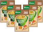 Knorr Hot Cup Zurek Instant Polish Sour Rye Soup with Croutons Goracy Kubek, 17g (Pack of 5)