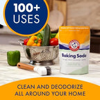 ARM & HAMMER Baking Soda, Multi-Purpose 100% Pure Sodium Bicarbonate Powder for Cooking, Baking, Cleaning, Laundry, Deodorizing, DIY & More, 2.7 Lbs