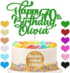 Cake Topper Customized Cake Topper Personalized Happy Birthday Cake Toppe Birthday Cake Decoration Any Name Age 1st 10th 16th 18th 20th 21st 30th 40th 50th 60th 70th 80th