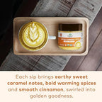 Organic India Spiced Turmeric Latte Powder - Golden Milk Mix, Authentic Blend, Gold Tea Drink, With Ginger and Cinnamon, Vegan, Ayurvedic Herbs, Caffeine Free, Zero Added Sugar - 3.52 Oz