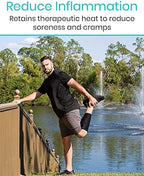 Vive Calf Brace - Adjustable Shin Splint Support - Lower Leg Compression Wrap Increases Circulation, Reduces Muscle Swelling - Calf Sleeve for Men and Women - Pain Relief (Black)
