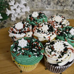 Christmas Holidays Edible Cake Decorations - Candy or Cupcake Topper - 15 Count Snowflake Assortment