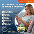 Thumb Support Brace | Upgraded Thumb Spica Splint Stabilizer Pain Relief Night Support for De Quervain’ s Tenosynovitis Trigger Finger Arthritis Sprains | Breathable Fabric