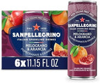 San Pellegrino Sparkling Fruit Beverages Variety Pack, 11.15 fl oz Cans – 24 Pack – Blood Orange, Lemon, Prickly Pear & Pomegranate Orange – Refreshing Italian Sparkling Drinks