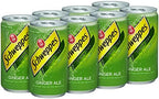 Schweppes Soft Drink Cans, Ginger Ale, 8 ct