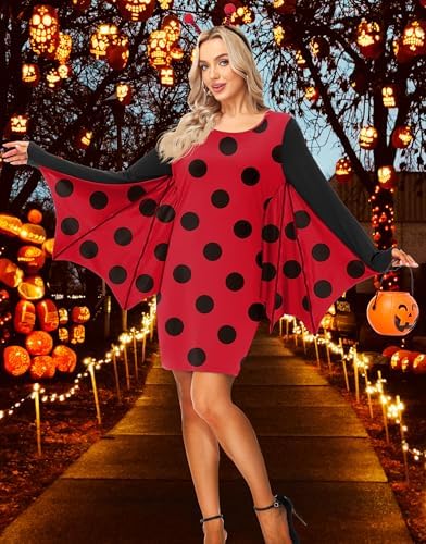 Women Halloween Costumes Long Sleeve Turkey Dress Cosplay Party Outfits