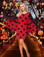 Women Halloween Costumes Long Sleeve Turkey Dress Cosplay Party Outfits