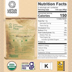 Lotus Foods Bulk Organic Forbidden Rice - Black Rice Organic, Purple Rice, Black Rice Bulk, Gluten Free Heirloom Rice, Whole Grain, Non GMO, Vegan - 11 lb Bag