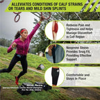 Pro-Tec Athletics Calf Sleeve, Neoprene Compression Support for Shin Splints and Calf Strains, Provides Therapeutic Warmth and Increases Circulation, while Supporting Muscles of Lower Leg, Medium