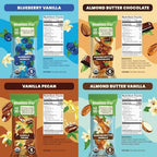 Bearded Brothers Organic Vegan Energy Bars - Gluten & Soy Free, Paleo, Whole 30 | Non GMO, Low Glycemic, High Protein, Fiber (12 Count (Pack of 1), Variety Case)