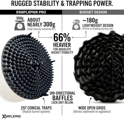 10.4" Heavy Duty Grit Trap (2-Pack) & Wash Mitt Kit - Premium Car Wash Bucket Filter Insert, Dirt Separator, Fits 3.5-5 Gallon (Black Kit)