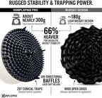 10.4" Heavy Duty Grit Trap (2-Pack) & Wash Mitt Kit - Premium Car Wash Bucket Filter Insert, Dirt Separator, Fits 3.5-5 Gallon (Black Kit)