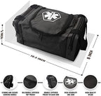 ASA TECHMED First Aid Responder EMS Emergency Medical Trauma Bag EMT, Fire Fighter, Police Officer, Paramedics, Nurse, Black