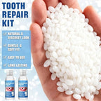 2 BottlesTooth Repair Kit,Moldable False Teeth Beads with A Set of Oral Care Tools,Dental Care Kit Fixing Broken Teeth,Temporary Tooth Filling for Teeth Repair,Help for Confident Smiles