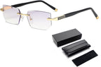 2023 New Sapphire High Hardness Anti-Blue Progressive Far and Near Dual-Use Reading Glasses
