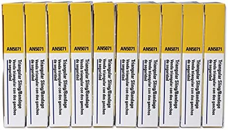 First Aid Only AN5071-10-001: 40"X40"X56" Muslin Triangular Bandage, 1/Box (10 Count)