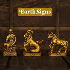 Capricorn – Capricorn Goat Zodiac Brass Sculpture – Solid Handmade Retro Figurine, Elegant Home & Office Decor, Astrology Enthusiast Gift