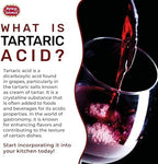 Spicy World Tartaric Acid Pure 14oz Large Bag - Top Grade, USP Certified, Food Grade, Vegan - Perfect for Wine Making, Mead