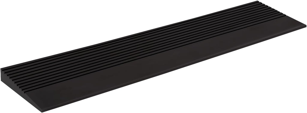 0.6" Rise Rubber Door Threshold Wheelchair Ramp, 1500 LBS Capacity Natural Non-Skid Solid Rubber Threshold Ramp for Home Doorways Heavy Duty Door Step Ramp for Scooters and Power Chairs