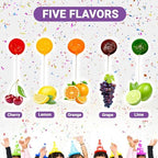 Lollipops Individually Wrapped - 2 Pound (About 75 pcs.) Bulk Suckers for Kids - Classic Lollipops Bulk Flats -5 Assorted Fruit Flavors - Holiday Candy