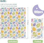 50 PCS Easter Napkins Bulk, 2 Ply Vibrant Eggs Paper Napkins Party Pack for Easter Table Decorations, Spring Gatherings, Decaupage Napkins for Easter Decorative Paper Hand Towels for Bathroom