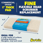 STAR BRITE Flexible Head Scrubber Replacement (Fine) (White) (040125)