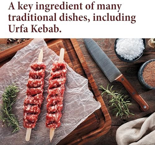 The Spice Way Urfa Biber - (4 oz) a unique black chili pepper flakes (Isot)