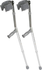 Medline Aluminum Forearm Crutches, Adult, Pack of 2