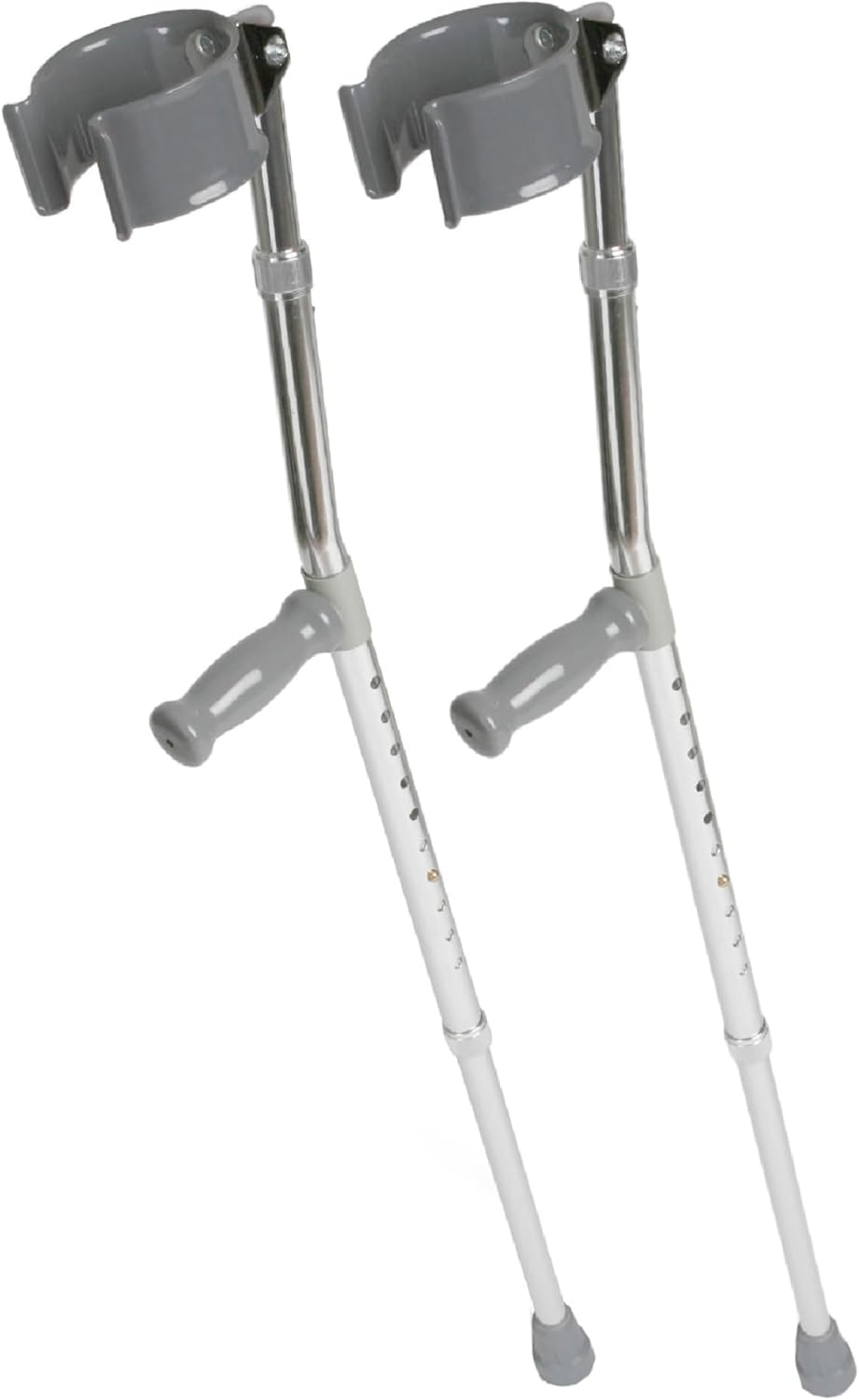 Medline Aluminum Forearm Crutches, Adult, Pack of 2