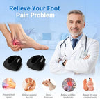 Riootlnm Heel Protector Cushion Inserts Pads, Plantar Fasciitis, Heels Spur Pain Relief, Achilles Tendonitis, Dry Cracked for Women Men, Heel Cups Supports for Pain Prevention (1, Black, Large)