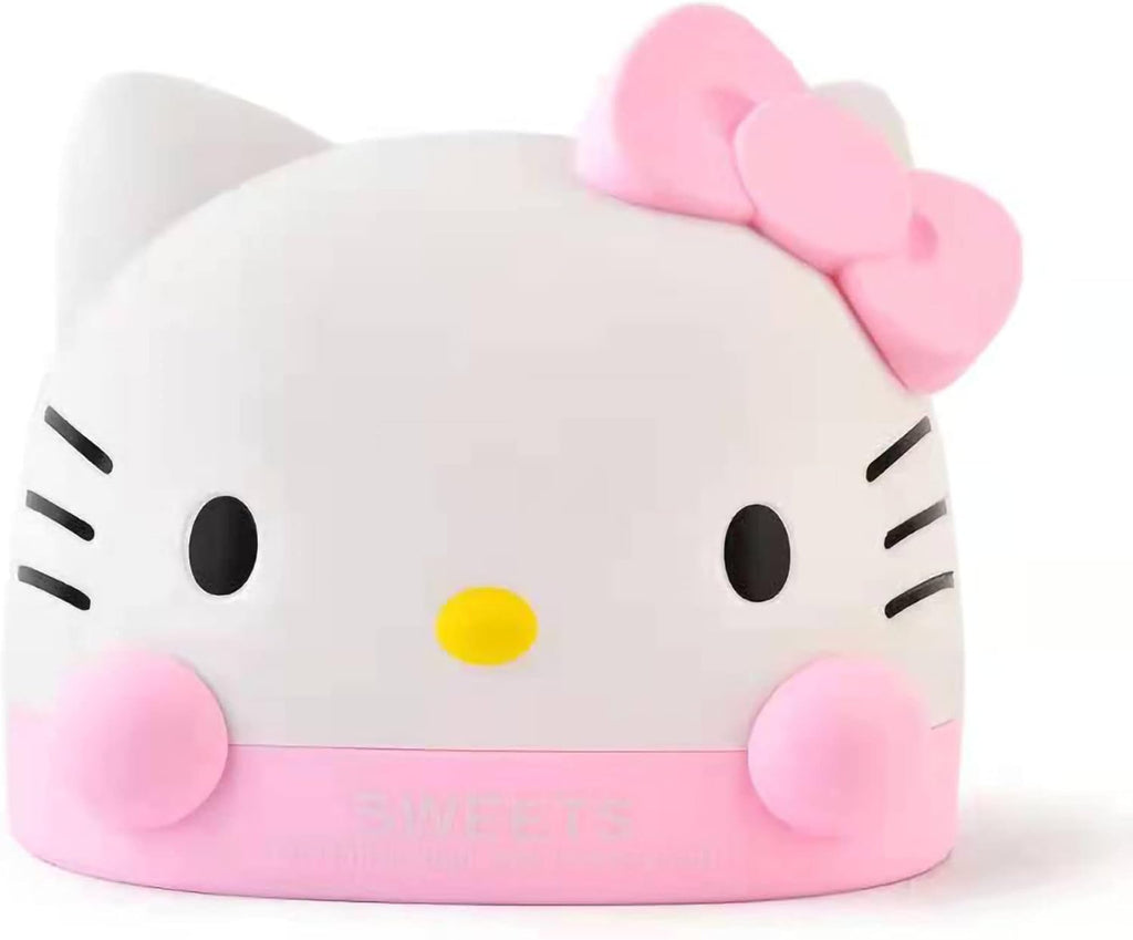 Prettyia Kawaii Pink Kitty Tissue Box for Living Room Bedroom Bathroom car Office,Tissue Dispenser Box, Table Decoration, 6.8 x 6.7 x 6.6”