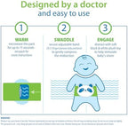 Dr. Brown's Infant Gripebelt Heated Belly Band, Soothe Baby's Tummy with Gentle Warmth and Compression, Panda, 0m+