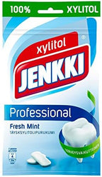 Jenkki Professional Fresh Mint - Finnish - 100% Xylitol - Chewing Gum - Bag 90g