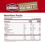 Campbell’s Chunky Soup, Old Fashioned Vegetable Beef Soup, 18.8 Oz Can