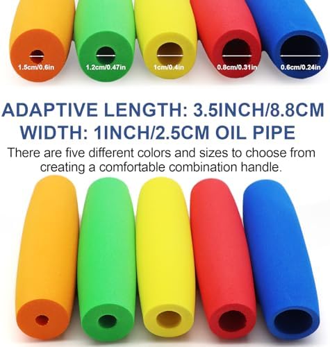 Foam Grip Tubing for Utensils Tools Pens Foam Tubing Cutlery Grip Comfort Grip for Elderly and Disabled 10 PCS