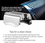 70S Series 7 Replacement Head Compatible with Braun Series 7 Replacement Head,70s Blades for Braun S7 Wet and Dry Replacement Blades for Electric Foil Shaver 720,750CC, 760CC,790CC,9565