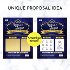 2 Will You Marry Me Proposal Lottery Ticket Scratch Off Cards - Fun and Unique Marriage Proposal Idea, Fake Lotto Scratcher for Wedding Proposal