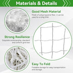 Soccer Net 8x6, Soccer Net for Replacement Football Goal Netting High Impact Sports Practice Barrier for Adults and Youth Football Practice, 8 X 6 Ft