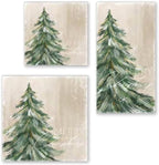 IHR Ideal Home Range Party Napkins Disposable 3-Ply Paper Lunch Napkin Pack, 6.5" x 6.5", Gilded Painterly Tree, 20-Count