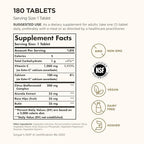 Solgar Ester-C Plus 1000 mg Vitamin C (Ascorbate Complex) - 180 Tablets - Gentle & Non Acidic - Supports Upper Respiratory Health - Non-GMO, Gluten-Free - 180 Servings