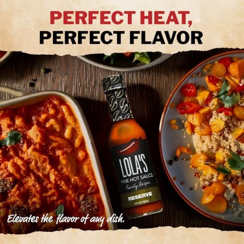Lola’s Family Reserve Hot Sauce | Carolina Reaper & Habanero Blend | Ultra Spicy | 0 Calories, 0g Fat, Low Sodium | All-Natural, Vegan, Gluten-Free | 5 Fl Oz (Pack of 6)