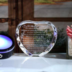 YWHL Best Friend Birthday Gifts with LED Base Crystal Heart Keepsakes Friendship Gifts for Women Best Gift Ideas for Bestie Friends Female BFF Gift for Her