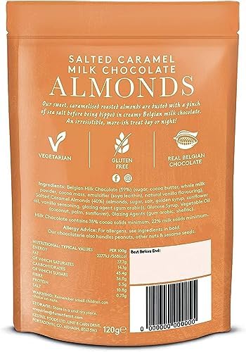 Salted Caramel Almonds in Milk Chocolate by Forest Feast