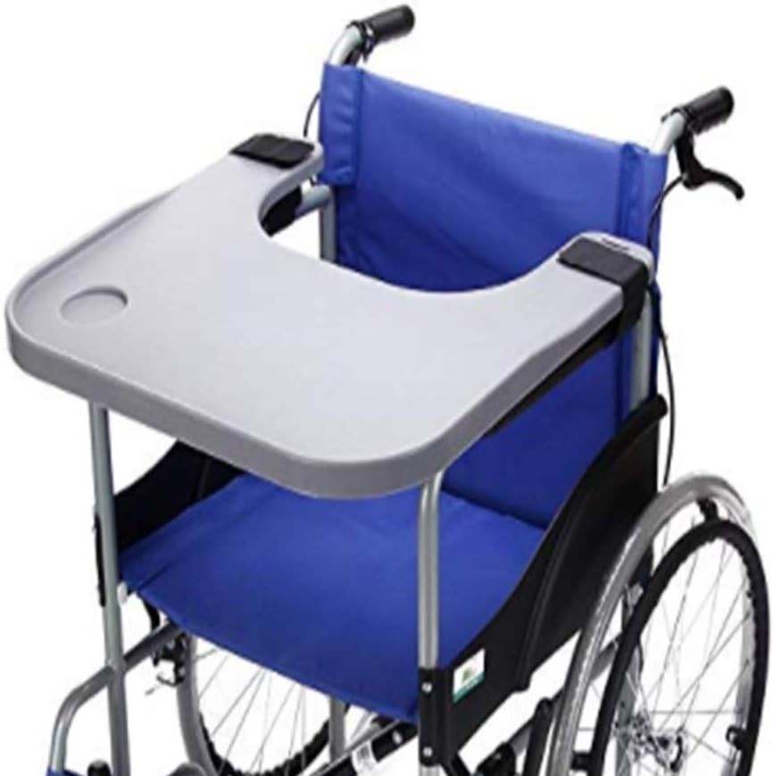 Lap Trays, Wheelchair Tray,Wheelchair Lap Tray Table Accessories,Medical Portable Child Chair,Universal Trays Desk Fit for Manual Powered or Electric Wheelchairs (Grey)