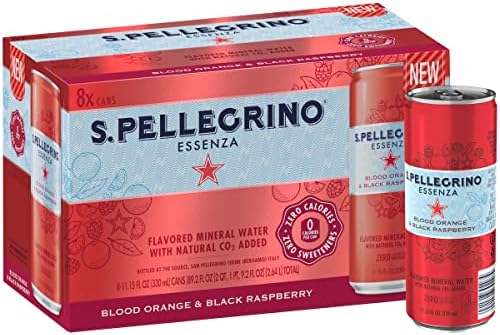 S.Pellegrino Essenza Variety Pack - Blood Orange, Wild Strawberry, Original (unflavored),11.15 Fl. Oz (Pack of 24)