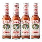 Melinda’s Original Habanero Extra Hot Sauce - Gourmet Habanero Hot Sauce - Made with Fresh Peppers, Carrots, Onion, Vinegar & Garlic - Keto, Vegan, Gluten Free - 5oz, 4 Pack